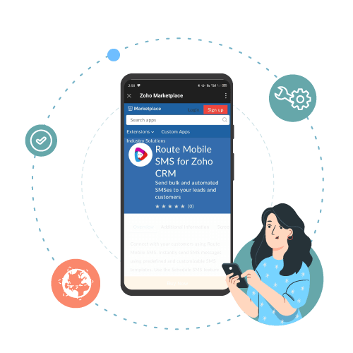Features and benefits of sms app for Zoho crm
